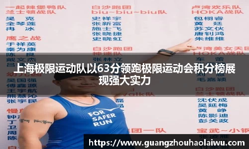 上海极限运动队以63分领跑极限运动会积分榜展现强大实力